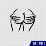 Booty Skeleton Hands SVG