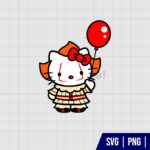 Kitty Cat Pennywise Halloween SVG