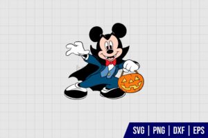 Mickey Mouse Pumpkin Halloween SVG