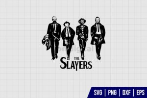 The Slayer Walking Horror Movie Killer SVG