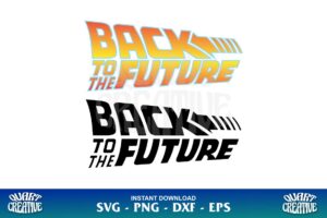 back to the future logo svg cricut