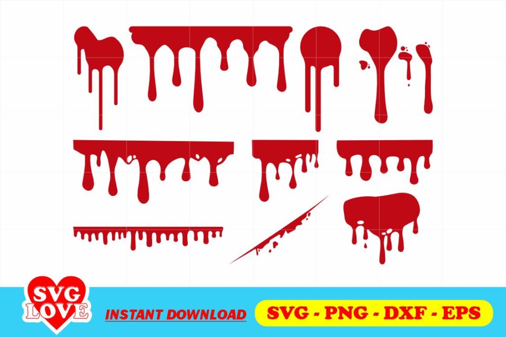 blood drip svg bundle Blood Drip SVG Bundle