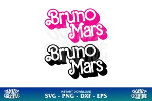 bruno mars barbie svg