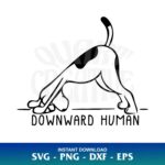 downward human yoga svg