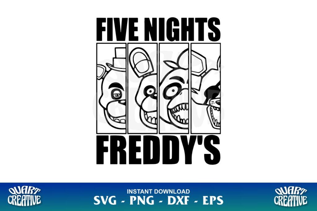 five nights freddys svg cricut