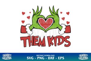 love them kids grinch svg