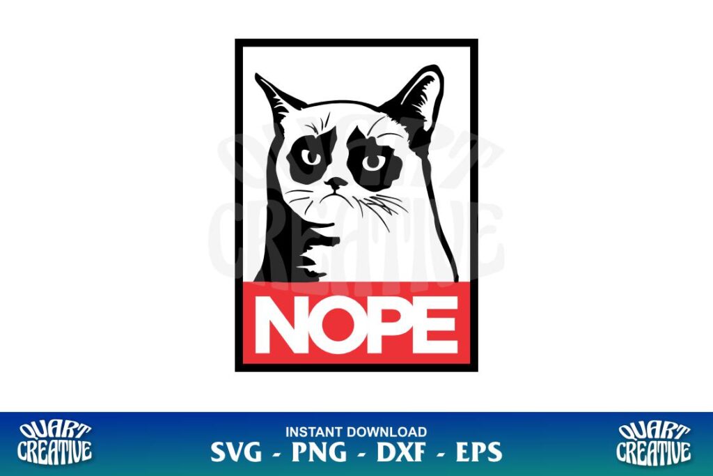 nope grumpy cat svg Nope Grumpy Cat SVG