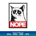 Nope Grumpy Cat SVG
