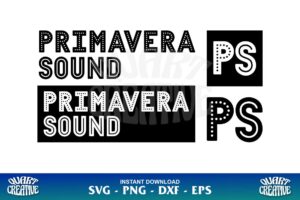 primavera sound logo svg cricut