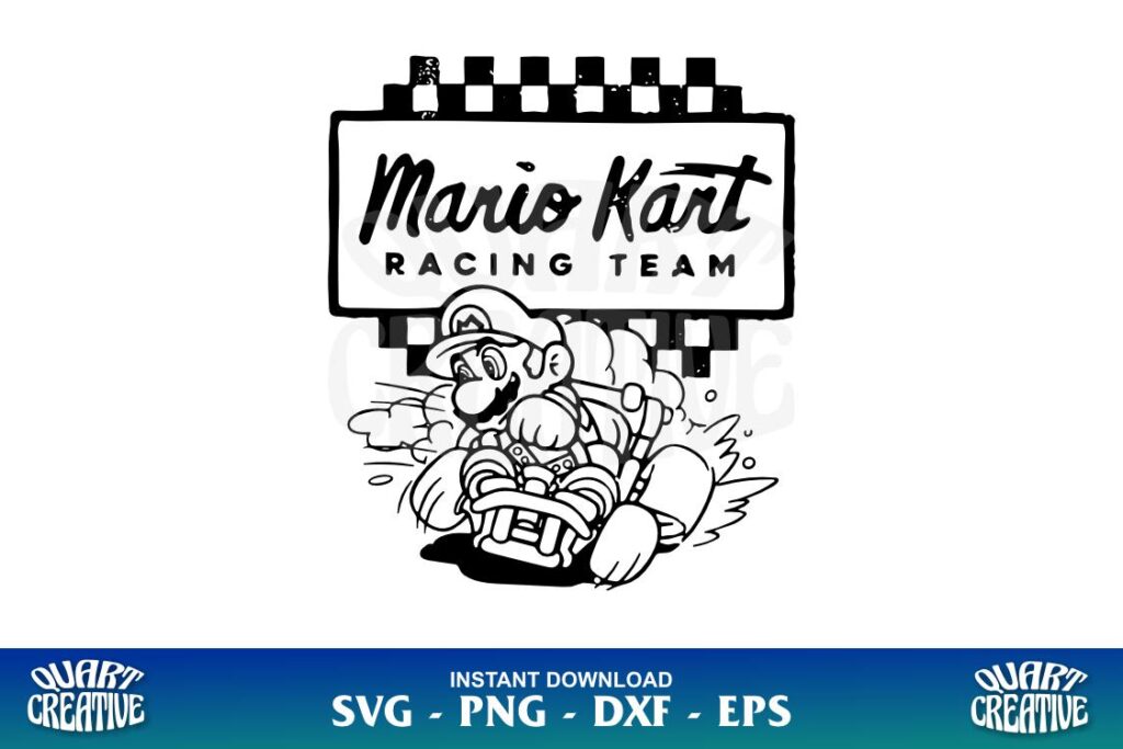 super mario kart racing team svg cricut Super Mario Kart Racing Team SVG Cricut