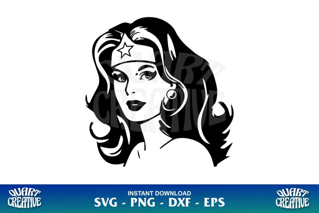 wonder woman silhouette svg