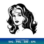 wonder woman silhouette svg