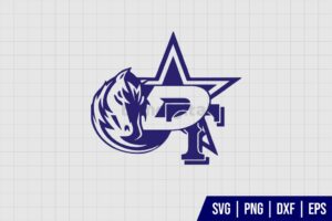 Dallas Cowboys Stars Mavericks Rangers Mix Logo SVG