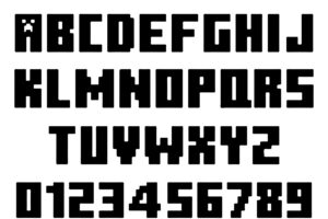 minecraft font svg