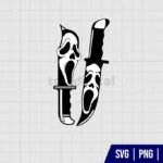 Ghost Face Knife SVG