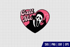 Ghostface Call Me SVG