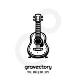 Guitar Ukulele Vector SVG Free
