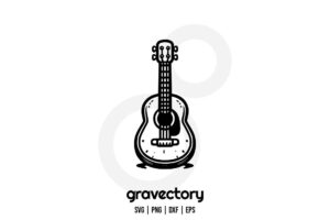 Guitar Ukulele Vector SVG Free