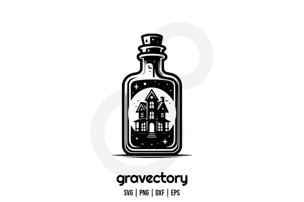 Halloween Potion Bottle Vector Halloween Potion Bottle Vector