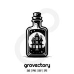 Halloween Potion Bottle Vector