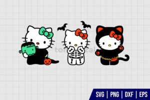 Hello Kitty Halloween SVG