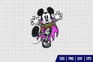 Mickey Mouse Halloween Witch Vibes SVG