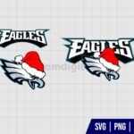 Philadelphia Eagles Christmas Logo SVG