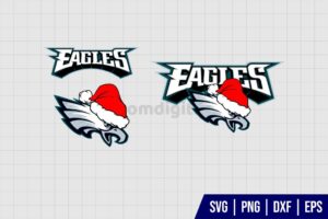 Philadelphia Eagles Christmas Logo SVG