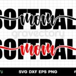 Softball MOM svg