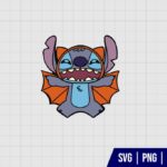 Stitch Bat Halloween SVG