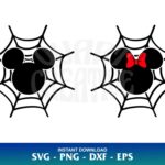 Mickey Minnie Spider Web SVG