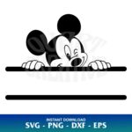 Mickey Monogram SVG Cricut