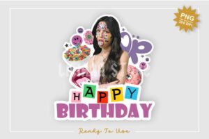 olivia rodrigo birthday cake topper printable png