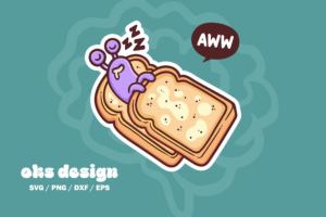 snail sleep sticker