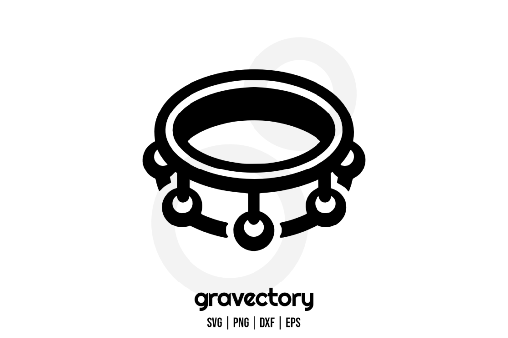 tamborine vector svg free