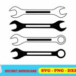 wrench vector svg cut file