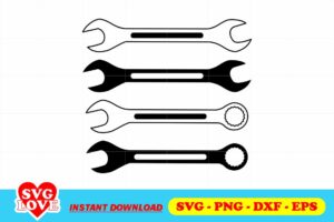 wrench vector svg cut file