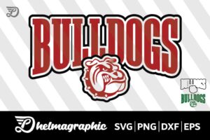 Bulldog Mascot SVG