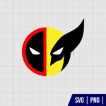 Deadpool And Wolverine Face SVG
