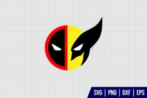 Deadpool And Wolverine Face SVG