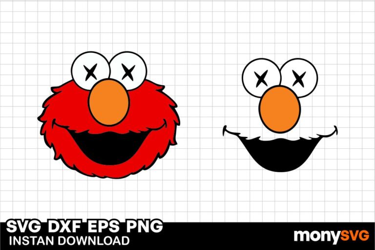 Elmo Face SVG - Gravectory