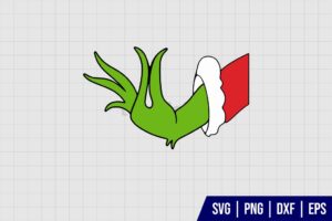 Grinch Hand Christmas SVG