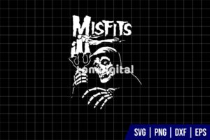 Halloween Misfits Skeleton SVG