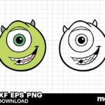 Mike Wazowski monster SVG