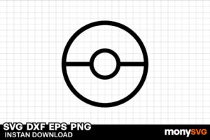 Pokeball silhouette svg