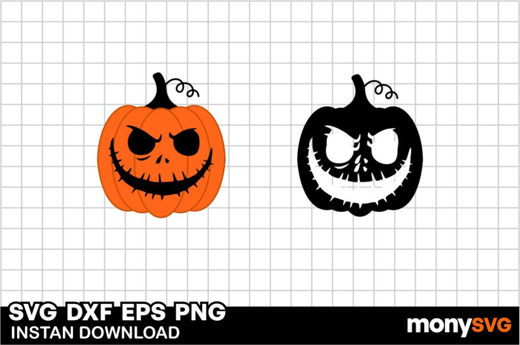 Scary Pumpkin SVG 2 Scary Pumpkin SVG