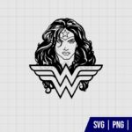 Wonder Woman Silhouette SVG Cricut