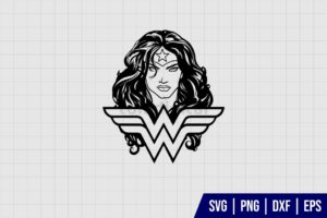 Wonder Woman Silhouette SVG Cricut