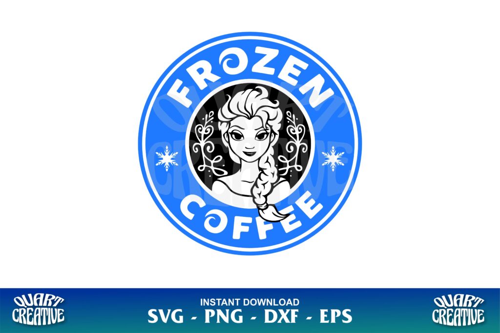 frozen coffee starbucks svg cricut