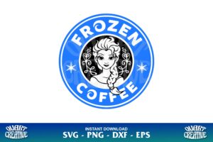 frozen coffee starbucks svg cricut